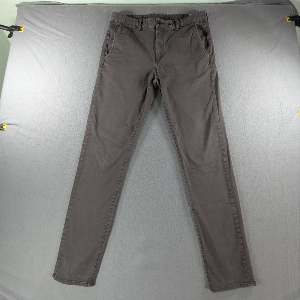 Rag & Bone Chino Pants Mens 32 Grey Cotton Stretch Casual M1723O060GRE USA Made